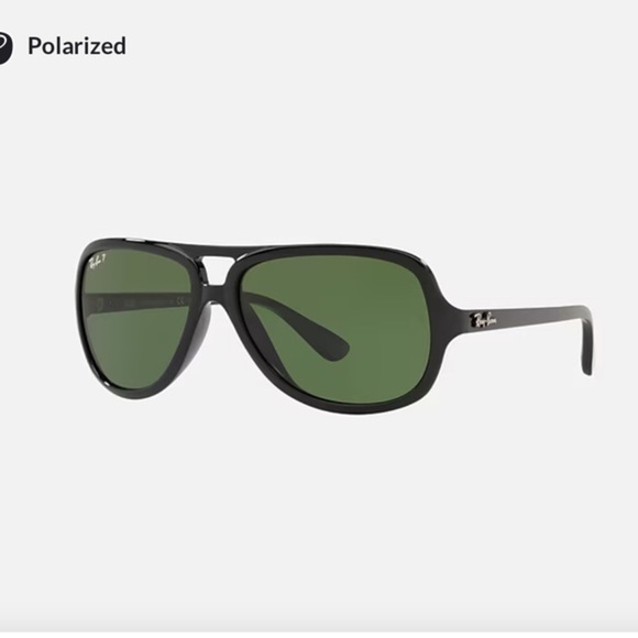 Ray-Ban RB4162 Polished Black FRAME Grey LENSES polarized unisex sunglasses new - Picture 6 of 8